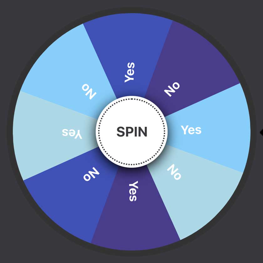 Yes No wheel - Spin the wheel to decide